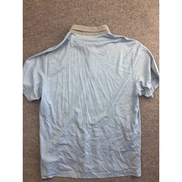 Travis Mathew Polo Shirt Men's XL Blue Gray Short Sleeve Button Golf Pima Cotton - Picture 6 of 6
